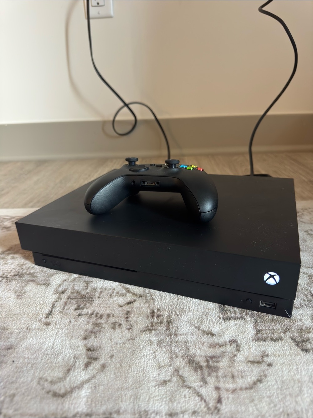 Xbox One X Black Console with Wireless Controller -